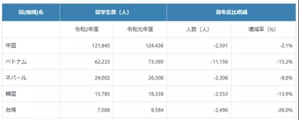 留学生占比情况