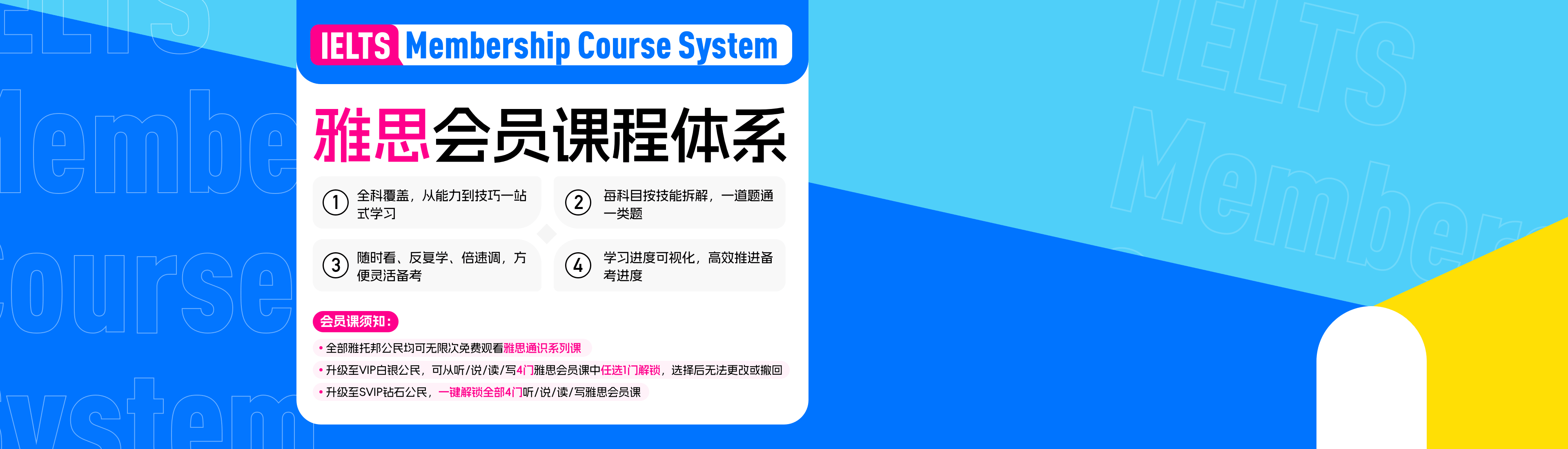 雅思会员课程体系